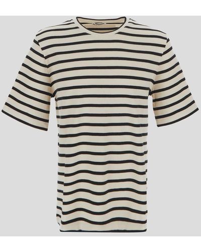 Jil Sander Striped T-shirt - White