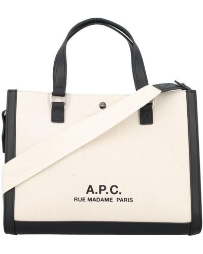 A.P.C. Cabas Camille 2.0 Tote Bag - Natural