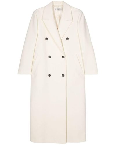 Rohe Double-breasted Wool Coat Clothing - Natural