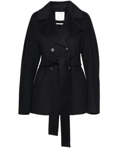 Sportmax Black Wool Blend Coat
