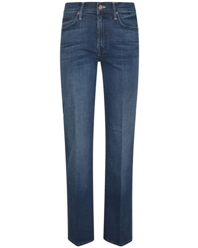 Mother Mid-rise Straight-leg Jeans - Blue