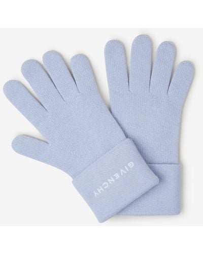 Givenchy Wool Knitted Gloves - Blue