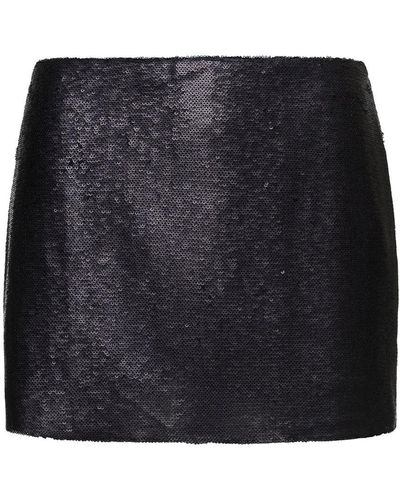 GAUGE81 'Kailua' Mini Skirt With All-Over Micro Paillettes - Black