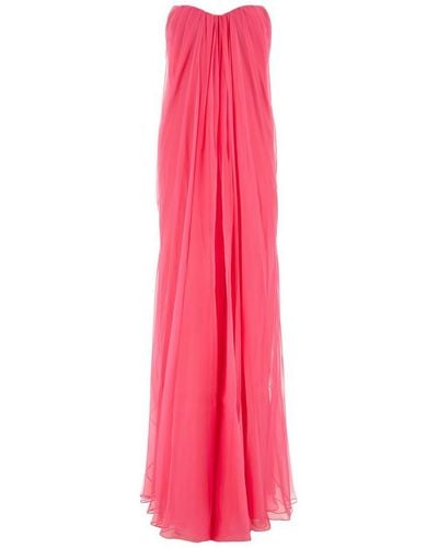 Alexander McQueen Silk Dress, - Pink