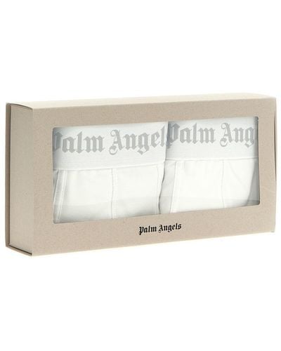 Palm Angels 2-Pack Logo Boxers - Natural