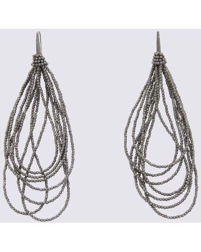 Brunello Cucinelli Tone Metal Earrings - Metallic