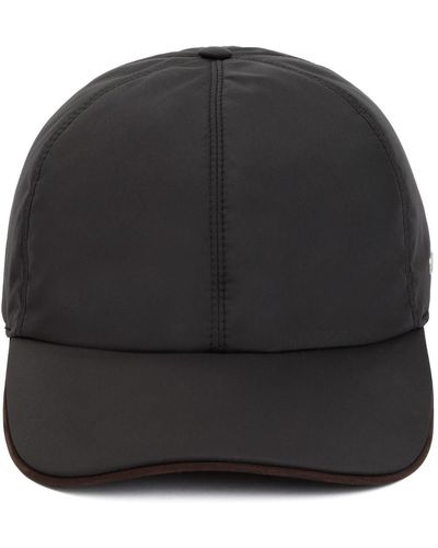 Zegna Technical Nylon Baseball Cap Hat - Black
