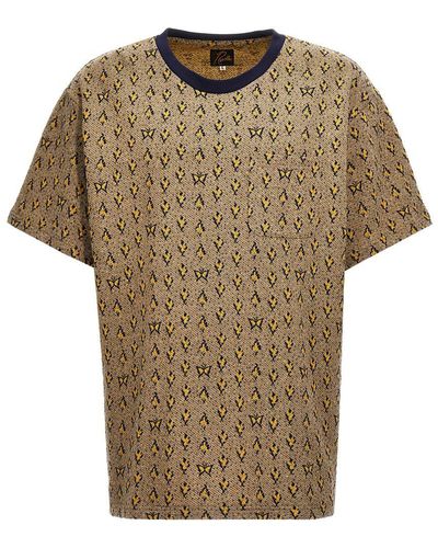 Needles Jacquard Patterned T-Shirt - Multicolour