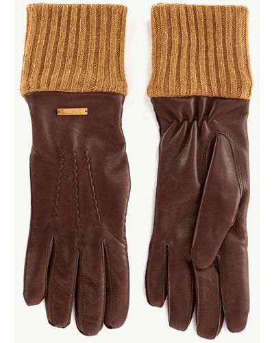 Giuliva Heritage Gloves Accessories - Brown