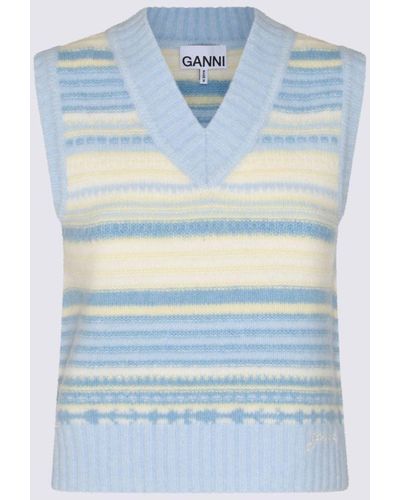 Ganni Light Wool Knitwear - Blue