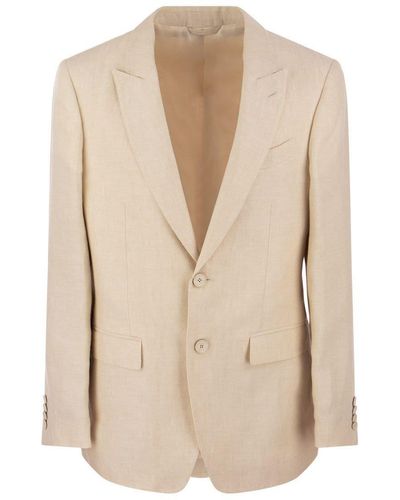 Etro Linen And Silk Jacket - Natural