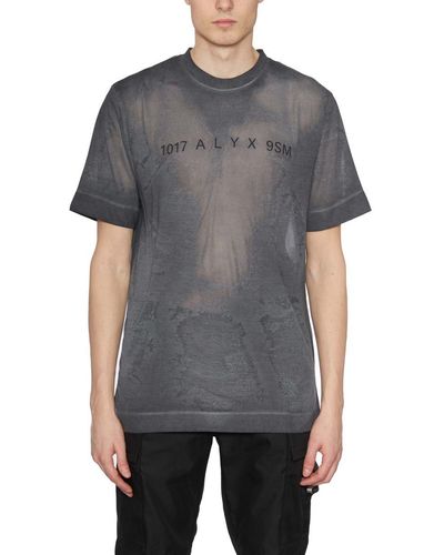 1017 ALYX 9SM T-shirt Graphic In Cotone - Gray