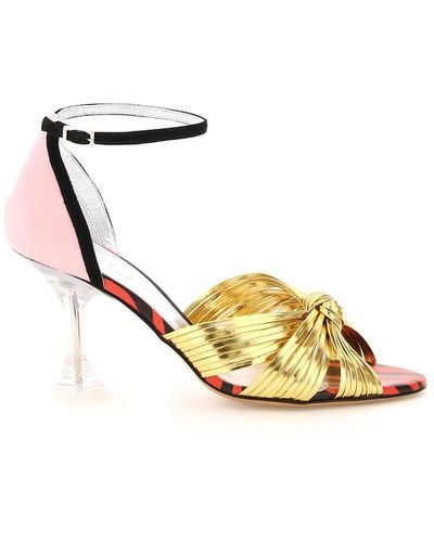 Marni Sandals With Plexiglass Heel - Metallic