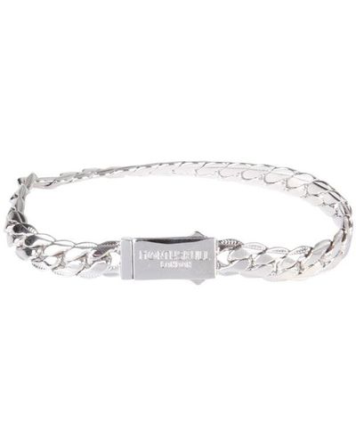 Northskull Chain Bracelet Unisex - White