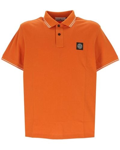 Stone Island T-Shirts And Polos - Orange