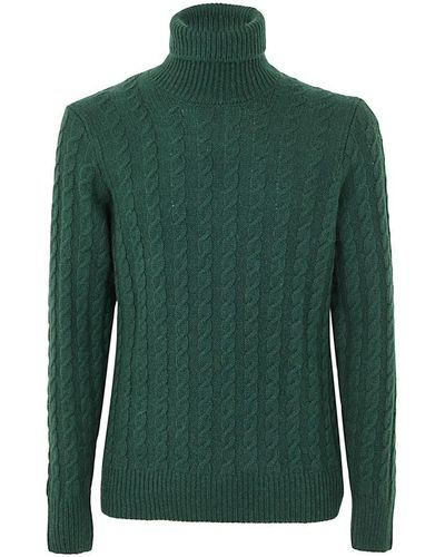 Zanone Basic Turtleneck Clothing - Green