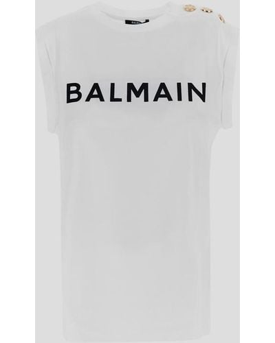 Balmain T-shirts And Polos - Grey