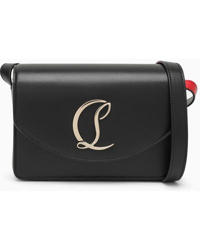 Christian Louboutin Black/gold Leather Shoulder Bag