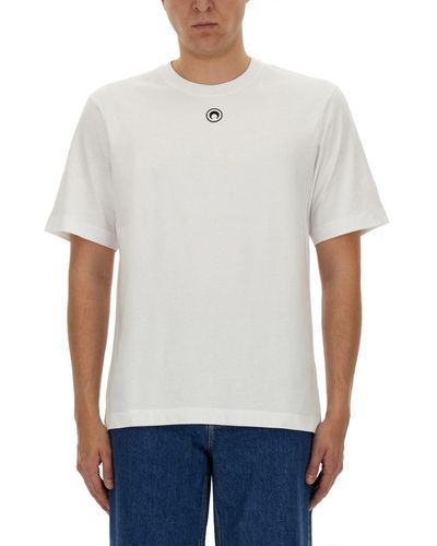 Marine Serre Cotton T-Shirt - White