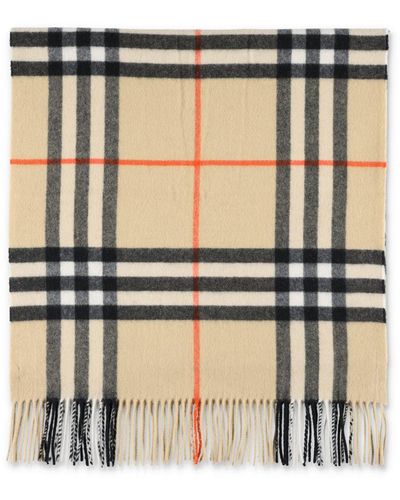 Burberry Mu Washed Giant Check Scarf - Black