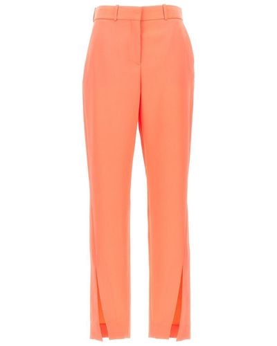 Balmain With Side Slits Trousers - Orange