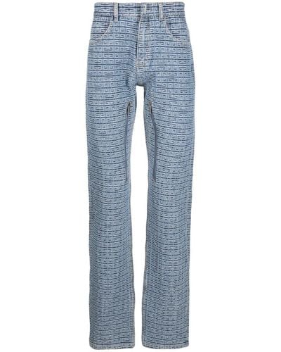 Givenchy Straight Fit Denim Cotton Jeans - Blue