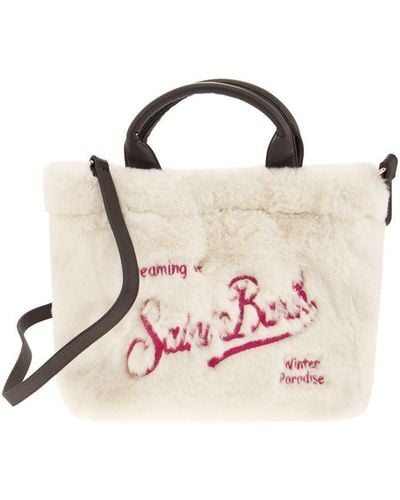 Mc2 Saint Barth Soft And Furry Mini Vanity Bag - Pink