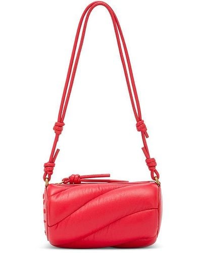 Fiorucci Mella Leather Shoulder Bag - Red