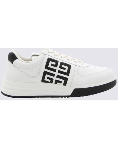 Givenchy White And Black Leather Sneakers