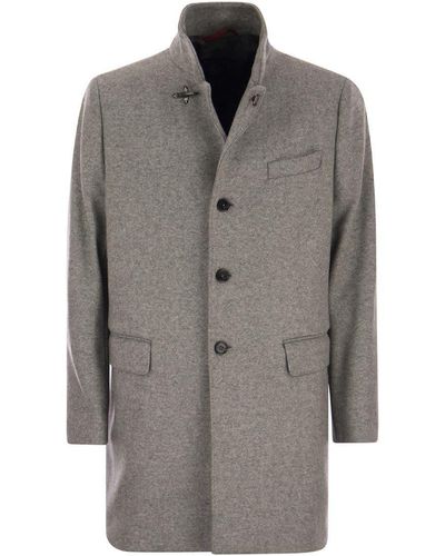 Fay New Duty - Wool-blend Coat - Grey