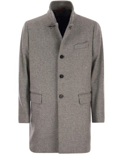 Fay New Duty - Wool-blend Coat - Gray