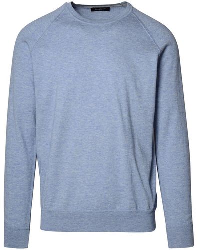 Gran Sasso Light Cashmere Blend Sweater - Blue