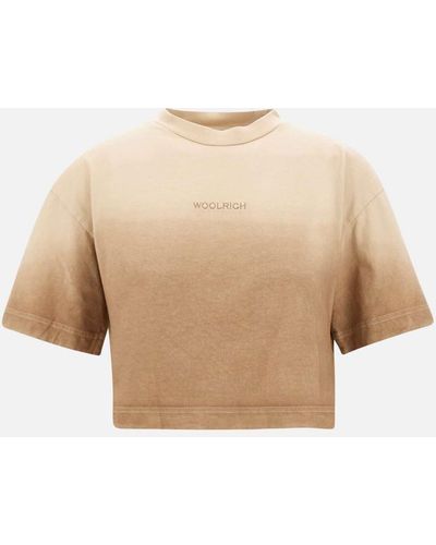 Woolrich T-Shirts And Polos - Natural