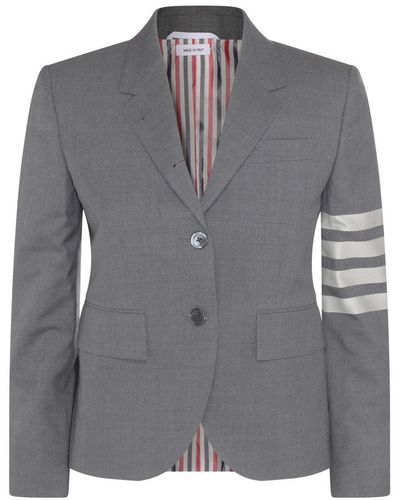 Thom Browne Jackets And Vests - Grey