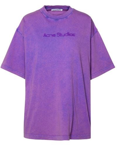 Acne Studios Lilac Cotton T-shirt - Purple