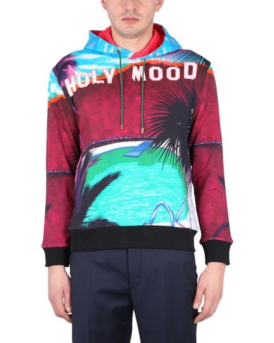 Etro Hoodie With California Print - Red