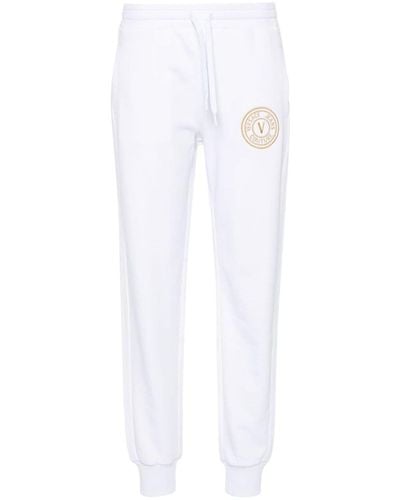 Versace V-Embl Embro Pants - White