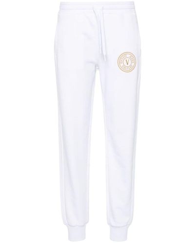 Versace Jeans Couture V-Embl Embro Trousers - White