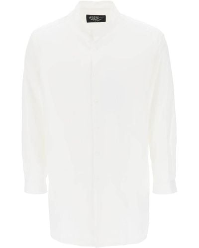 Yohji Yamamoto Layered Longline Shirt - White