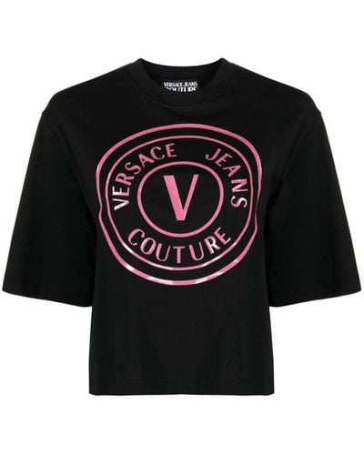 Versace Jeans Couture T-shirts And Polos - Black