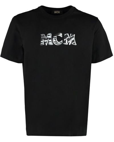 MCM Cotton Crew-neck T-shirt - Black