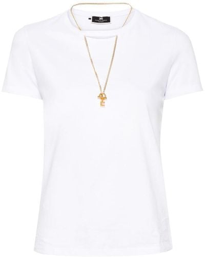 Elisabetta Franchi T-Shirts & Tops - White