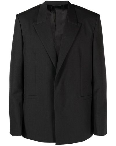Givenchy Single-breasted Wool Jacket - Black
