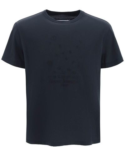 Maison Margiela Embroidered Logo T-shirt - Black