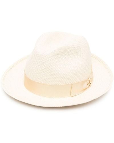 Borsalino Side Bow-detail Sun Hat - Natural
