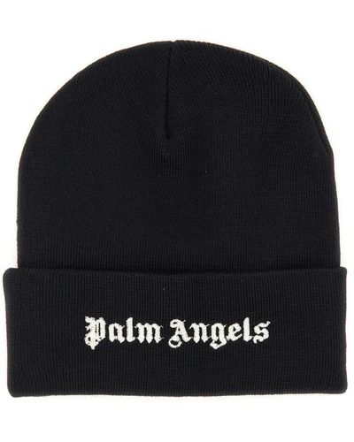 Palm Angels Beanie Hat - Black