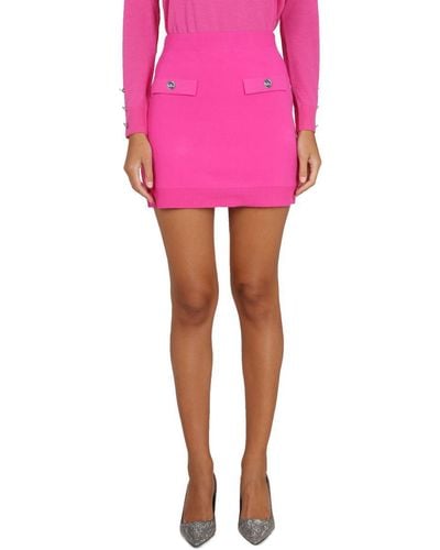 MICHAEL Michael Kors Mini Skirt With Buttons - Pink