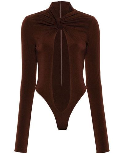 LAQUAN SMITH Bodysuits - Brown