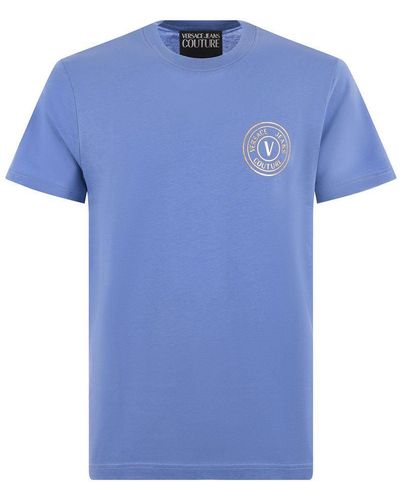 Versace Jeans Couture T-Shirts And Polos Clear - Blue