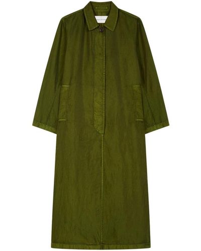 Dries Van Noten Raincoat With A Loose Fit - Green